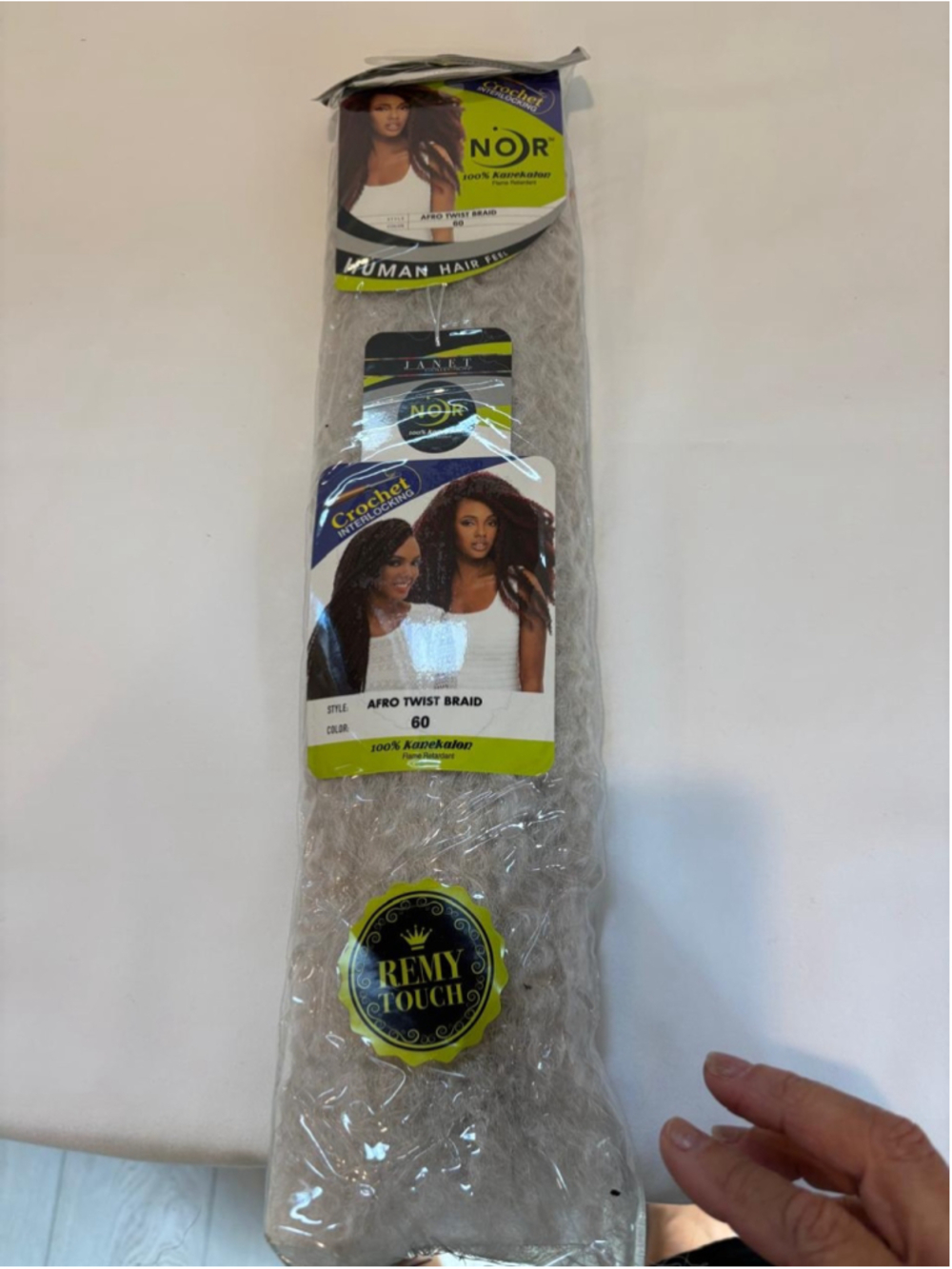 Janet Collection Women's Afro Twist Braid Hair Extensions, One Size, White #C164